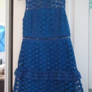 BLUE STAR LACE DRESS